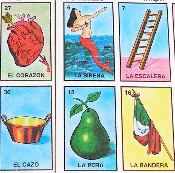 Mexican Bingo Cards